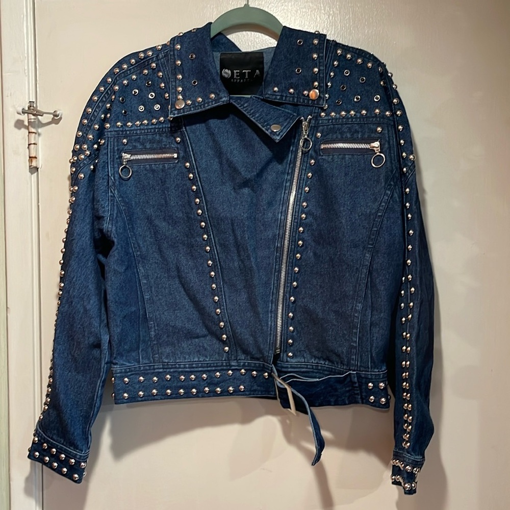 Women's Retro Motorcycle Jacket - Large